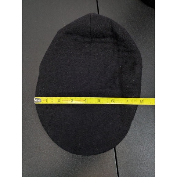 Manias Newsboy Cabbie Flat Hat Cap‎ Men's Size Large Black Timberland Wool-Blend - Picture 10 of 12